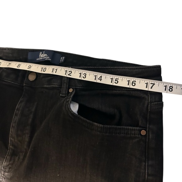 Boden the Salsbury Side Split Black Denim Jeans Womens 14R - Picture 14 of 15